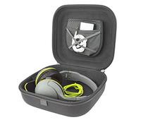 Linkidea Estuche para Auriculares Compatible con Audio-Technica ATH-M50x, Philips SHP9500 y más. Bolsa de Viaje rígida Protectora con Cable y Compartimento para Cargador (Gris)