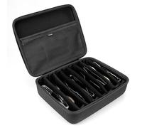 Linkidea Estuche para Gafas de Sol de Gran tamaño, Estuche Grande para Gafas de Sol, Bolsa de Viaje Compatible con Oakley W0OO9465VE/W0OO9471 RayBan Aviator MAX/Old Aviator (Negro)