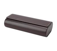 Linkidea Estuche para gafas de sol de gran tamaño, estuche para gafas de sol con montura grande, bolsa de viaje compatible con Ray-Ban Double Bridge Round/Drifter Square/Aviator Titanium (café)