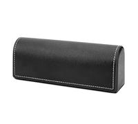 Linkidea estuche para gafas de sol, estuche grande para gafas de sol, bolsa de viaje compatible con Persol Rectangle/Aviator RayBan Caravan Reverse Square/Rectangular (Negro)