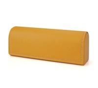 Linkidea estuche para gafas de sol, estuche grande para gafas de sol, bolsa de viaje compatible con Persol Rectangle/Aviator RayBan Rectangular/Elliot Square (Amarillo)