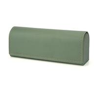 Linkidea estuche para gafas de sol, estuche grande para gafas de sol, bolsa de viaje compatible con Persol Rectangle/Aviator RayBan Caravan Reverse Square/Elliot Square (Verde)