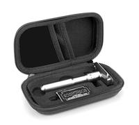 Linkidea Estuche rígido de viaje para afeitadora de seguridad para afeitadora larga/corta, compatible con afeitadoras Merkur, Vikings, WEISHI de doble filo