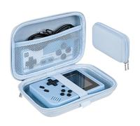 Linkidea Étui de Transport pour Console de jeu Portable, boîte de Protection de Voyage rétro pour Mini lecteur de jeu pour câble de chargement, écouteurs, Piles et Accessoires
