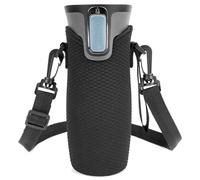 Linkidea Funda de neopreno para botella de agua compatible con Contigo West Loop 2.0/3.0 de 16 onzas, Huron 2.0 de 16 onzas, cubierta portátil aislada para botella de agua con abrazadera, soporte para