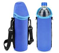 Linkidea Funda de Neopreno para Botella de Agua para 20/23/25 FL oz, Compatible con Botellas Desechables Smartwater, Evian, Waiakea, Bolsas de Agua para Botellas aisladas (Azul)