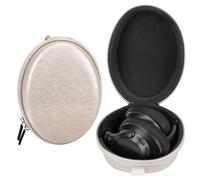 Linkidea Funda de transporte para auriculares compatible con Anker Soundcore Q11i, Life Q35, Life Q10, bolsa de viaje rígida protectora de repuesto (oro mate)