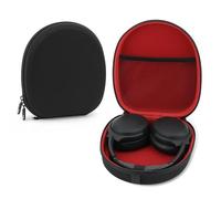 Linkidea Funda de transporte para auriculares compatible con Bose 700, QC45, QuietComfort 35, QC35, QC25, QC2, QC15, bolsa de viaje protectora de repuesto con cable, almacenamiento de cargador (negro)