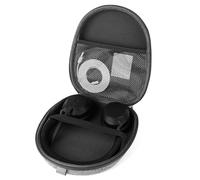 Linkidea Funda de transporte para auriculares compatible con Jabra Evolve2 75, Logitech H820e, Grado SR80, bolsa de viaje rígida protectora con cable, almacenamiento de cargador (gris)