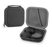 Linkidea Funda de transporte para auriculares compatible con Sony WH-1000XM5/1000XM4/1000XM3/CH700N/ULT900N, bolsa de viaje protectora rígida con cable, almacenamiento de cargador (negro)