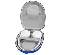 Linkidea - Funda de transporte para auriculares compatible con Sony WH-CH520, WH-CH510, MDR-ZX310, Skullcandy Riff 2, carcasa rígida de repuesto con cable, cargador (azul)
