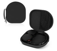 Linkidea Funda de transporte para auriculares compatible con Sony WH-CH720N, WH-1000XM4, MDR-XB950BT, bolsa de viaje rígida protectora con cable, almacenamiento de cargador (negro)
