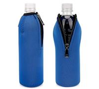 Linkidea Funda desechable para Botella Agua de 16.9 onzas líquidas Compatible con Smartwater, Crystal Geyser, Arrowhead y la mayoría Las Botellas 16.9 onzas, Soporte Aislado para Enfriador Botellas