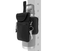 Linkidea - Funda magnética para botella de agua, compatible con botellas Yeti Rambler de 18/20/24/32 oz y Hydro Flask de boca ancha, bolsa para gimnasio con bolsillos, color negro