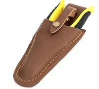 Linkidea Funda Multiherramienta y Soporte para cinturón para alicates, Tijeras y podadoras pequeñas. Funda Duradera de Cuero Vegano con Clip para cinturón, Ideal para electricistas y jardineros