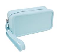 Linkidea Funda para Afeitadora de Mujer, Estuche de Silicona Protector de Viaje para Recortador de Bikini y Depiladora, Compatible con Braun Silk-epil 9, Philips SatinShave y OLOV (Azul/Solo Bolsa)
