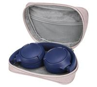 Linkidea Funda para auriculares compatible con JBL JR 310BT, Tune 570BT, Tune 510BT, JR 300BT, JR 300, bolsa de transporte protectora de repuesto con almacenamiento de cables (rosa)