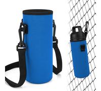 Linkidea Funda para Botella con Gancho compatible con YETI Rambler 18oz, Hydro Flask Wide Mouth 18/20oz, Bolsa de Neopreno con Asa para Deporte al Aire Libre, Azul
