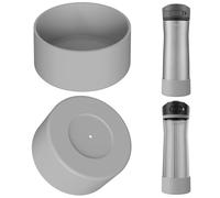 Linkidea - Funda para Botella de Agua Compatible con Contigo Jackson Chill 2.0 de 20 oz/24 oz, Protector de Silicona Antideslizante para la Parte Inferior de la Botella. (Gris)