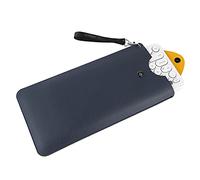 Linkidea Funda para Teclado de Cuero Vegano, Compatible con Logitech Pebble Keys 2 K380s / K380 / Keys-to-GO 2 (Azul Oscuro)