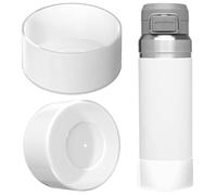 Linkidea Funda Protectora de Silicona para Botella de Agua Compatible con Stanley Quick Flip GO de 36 onzas, Protector de Silicona para Botella de Agua (Transparente, Paquete de 2)