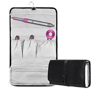 Linkidea Funda Protectora de Viaje Compatible con Dyson Airwrap Styler, Bolsa de Almacenamiento portátil para rizador Colgante, Bolsa de Viaje con Gancho para Colgar (Negro), Black, Moderno