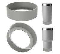 Linkidea Funda protectora para botellas de agua,compatible con vasos YETI Rambler de 20oz/30oz y tazas de viaje de 20oz/30oz.Funda antideslizante de silicona para la base de la botella (paquete de 2)