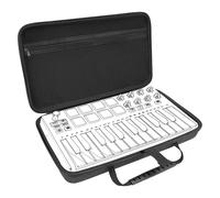 Linkidea Funda rígida compatible con Akai Professional MPK Mini MK3 - 25 teclas ultraportátil USB MIDI almohadilla de batería y cubierta protectora para controlador de teclado (gris oscuro), gris