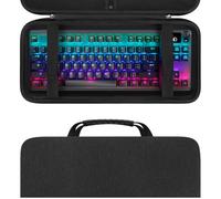 Linkidea Funda rígida de Viaje Compatible con Teclado TKL Tenkeyless inalámbrico/con Cable, Funda de Transporte para Teclado de computadora de 87 Teclas, Bolsa Protectora de Almacenamiento