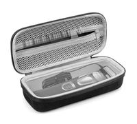 Linkidea Funda rígida de Viaje Compatible con Wahl USA Pro Series 3026018 y Manscaper 5708, Organizador para recortador de Barba con Bolsillo de Malla para Accesorios básicos (Negro)