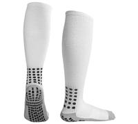 Linkidea KidsFootballGrip - Calcetines antideslizantes para niños de 6 a 11 años, calcetines antideslizantes con almohadillas de agarre, prevención de ampollas, toalla acolchada (blanco), blanco, One