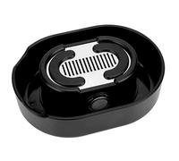 Linkidea Limpiador y enjuagador de afeitadoras,limpiador portátil para afeitadoras, herramienta unisex,compatible con Gillette Mach 3,Sensor 3,Fusion ProGlide,Dorco Pace 6 Pro y Harry's 5 Blade(negro)