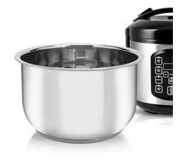 Linkidea Olla arrocera de Acero Inoxidable Compatible con AROMA-ARC-954SBD, Apta para lavavajillas, Recipiente de Repuesto sin Revestimiento