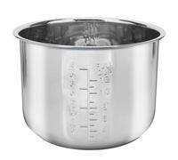 Linkidea Olla interior de repuesto para olla arrocera, olla a presión de acero inoxidable 304, cuenco interior de repuesto para olla instantánea compatible con Instant Pot 212-0401-01 (6 cuartos de