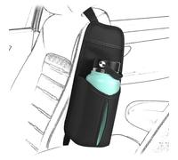 Linkidea Organizador de Botellas de Agua Lateral para Asiento de Coche Compatible con Botella de Agua Yeti Rambler de 30 oz/36 oz, 32 oz/40 oz se Adapta a Soporte de Botella Grande (Negro)