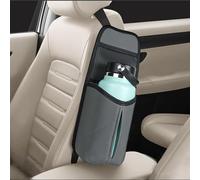 Linkidea Organizador de Botellas de Agua Lateral para Asiento de Coche Compatible con Botella de Agua Yeti Rambler de 30 oz/36 oz, 32 oz/40 oz se Adapta a Soporte de Botella Grande (Gris)