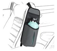 Linkidea Organizador de Botellas de Agua Lateral para Asiento de Coche Compatible con Botella de Agua Yeti Rambler de 30 oz/36 oz, 32 oz/40 oz se Adapta a Soporte de Botella Grande (Gris)