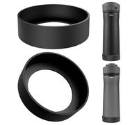 Linkidea - Pack de 2 fundas para botellas de agua compatibles con Contigo Jackson Chill 2.0 (20 oz/24 oz) y Ashland Chill (20 oz/24 oz). Protector antideslizante de silicona para la base (Negro)