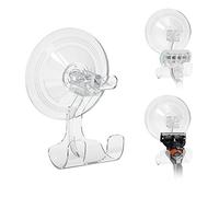 Linkidea Pack de 3 Soportes para Cuchillas con Ventosa para Ducha, Montaje en Pared, Gancho para Afeitar, Organizador Extraíble Compatible con Gillette Venus, Fusion 5, Harry's y Schick
