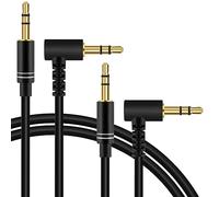Linkidea Paquete 2 cables audio repuesto compatibles con Skullcandy Hesh 3, Hesh 2, Hesh, Crusher Evo, Crusher ANC, Crusher Wireless, Grind, Venue, Mix Master, cable auxiliar TRS de 3,5 mm (1,5 m)