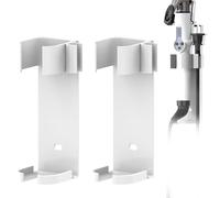 Linkidea Paquete 2 Soportes para rizadores Pared, Organizador Almacenamiento Herramientas para peinar el Cabello, Soporte para Colgar peluquería, Soporte para planchas Planas(Blanco)