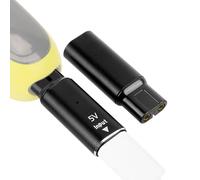 Linkidea Paquete de 2 adaptadores USB-C de 5 V de repuesto para cabezal de cargador de afeitadora Philips Norelco OneBlade QP6510, QP2520 (Negro)