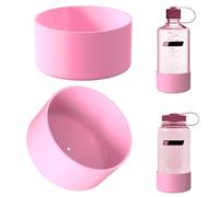 Linkidea Paquete de 2 Botas para Botella de Agua compatibles con Simple Modern Summit Collection de 14 onzas, 18 o 22 onzas, Parachoques Inferior de Botella Antideslizante de Silicona (Rosa Claro)