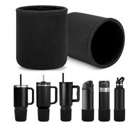 Linkidea Paquete de 2 fundas de neopreno para botellas de agua compatibles con Owala FreeSip de 24 onzas, vaso Yeti de 20 onzas/30 onzas, SIM Trek Signature de 40 onzas, protector universal de