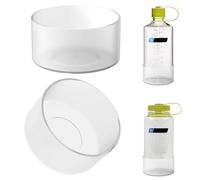 Linkidea Paquete de 2 fundas para botellas de agua compatibles con Nalgene Sustain de boca ancha de 32 onzas/48 onzas, boca estrecha de 32 onzas, protector de silicona antideslizante para parte