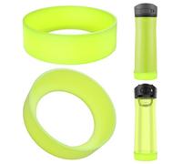 Linkidea - Paquete de 2 protectores de silicona antideslizantes para la base de botellas Contigo Jackson Chill 2.0 de 20 oz/24 oz y Ashland Chill de 20 oz/24 oz (Verde Chartreuse)