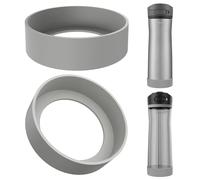 Linkidea - Paquete de 2 protectores de silicona antideslizantes para la base de botellas Contigo Jackson Chill 2.0 de 20 oz/24 oz y Ashland Chill de 20 oz/24 oz (Gris)