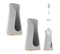 Linkidea Paquete de 2 Soportes para cepillos de Dientes eléctricos montados en la Pared, Soporte para cepillos Dientes eléctricos de baño, Soporte Almacenamiento para cepillos Dientes sin Rastro