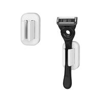Linkidea Paquete de 2 soportes para maquinilla de afeitar para pared de ducha, organizador de maquinilla de afeitar de baño y soporte de escobilla de goma, compatible con Gillette Fusion 5 Power, Labs