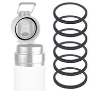 Linkidea Paquete de 6 juntas de repuesto para botella de agua compatibles con Stanley Quick Filp GO de 24 onzas/36 onzas, junta tórica de silicona a prueba de fugas con pinzas para tapa de botella,